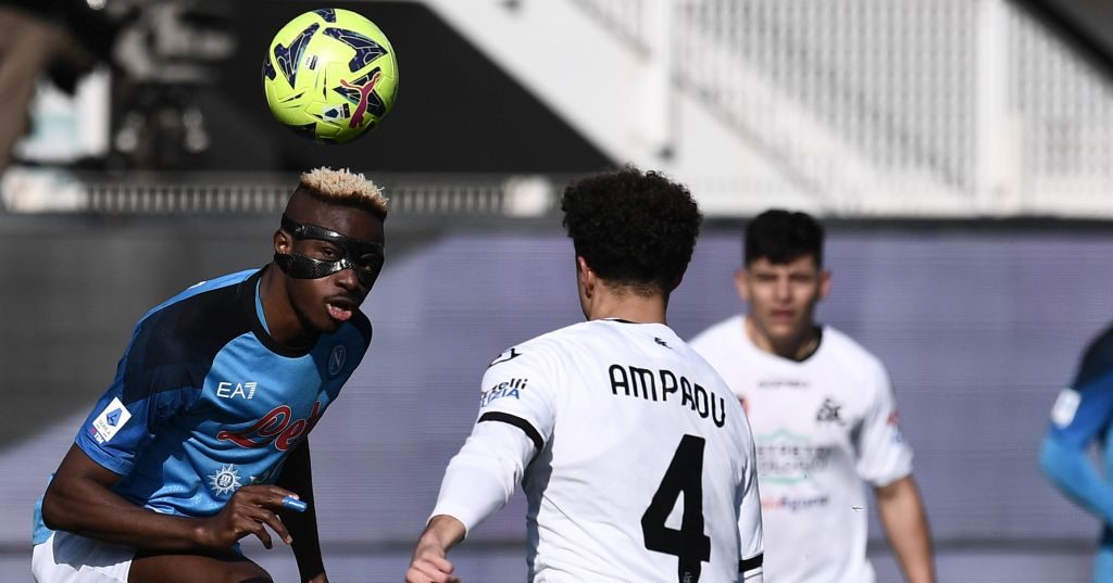 Osimhen in azione