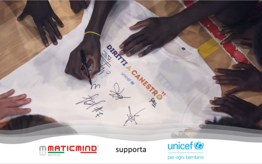 “Diritti a Canestro”, Maticmind al fianco di Unicef Italia