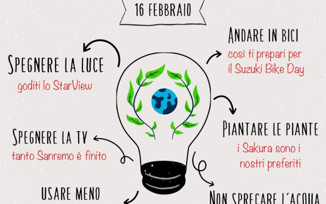 Suzuki spegne le luci per “M’illumino di meno” 2023