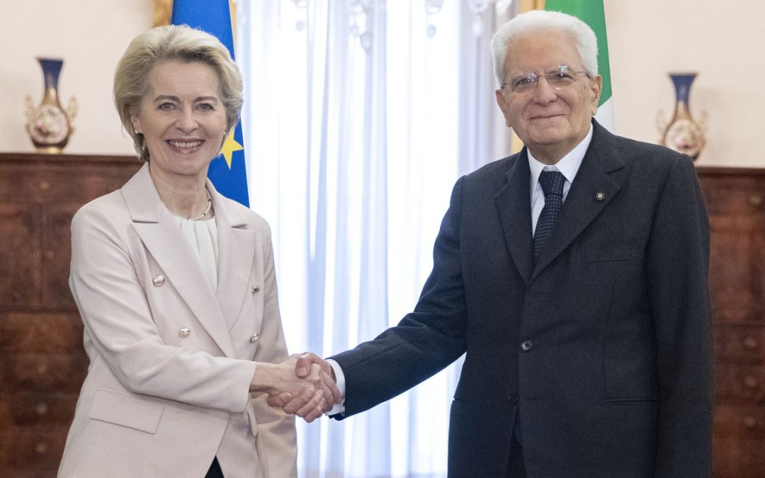 Mattarella-Von der Leyen “Unione Europea compatta sui temi importanti”