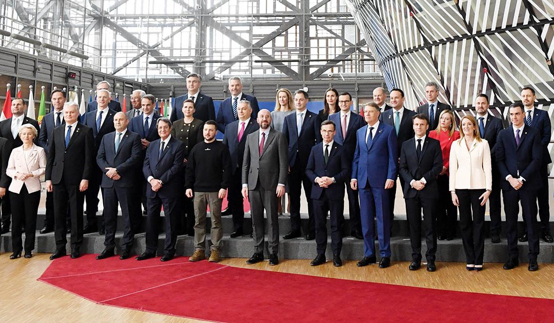 La foto di gruppo dell'ultimo Consiglio Europeo