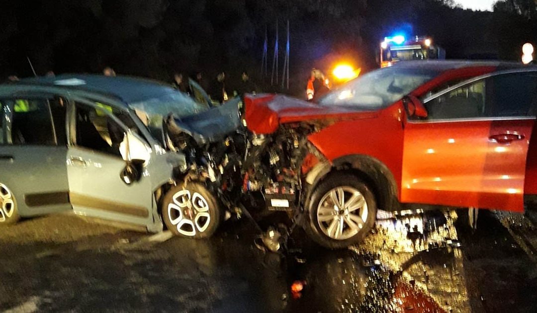Le auto coinvolte nell'incidente