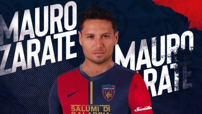 Cosenza, è ufficiale: Mauro Zarate in rossoblù fino a giugno