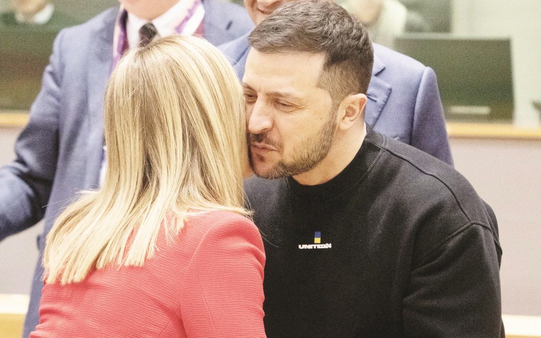 Giorgia Meloni e Volodymyr Zelensky