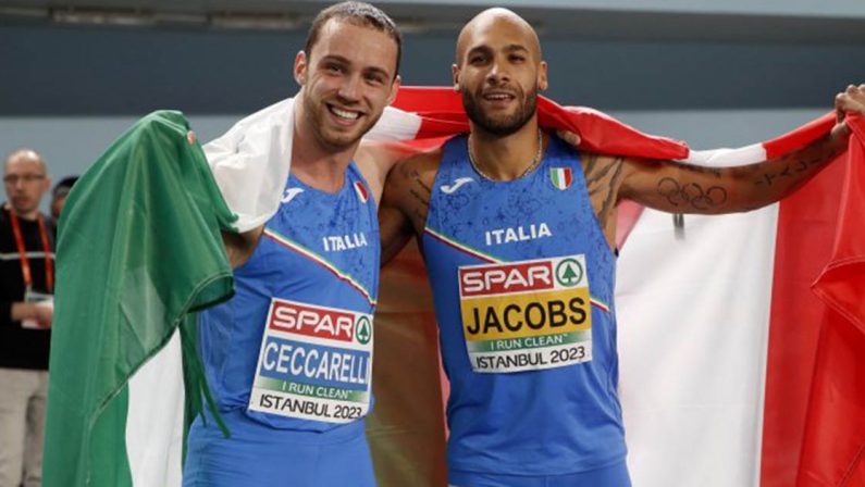 Europei indoor, Italia regina della velocità: Oro Ceccarelli e argento Jacobs