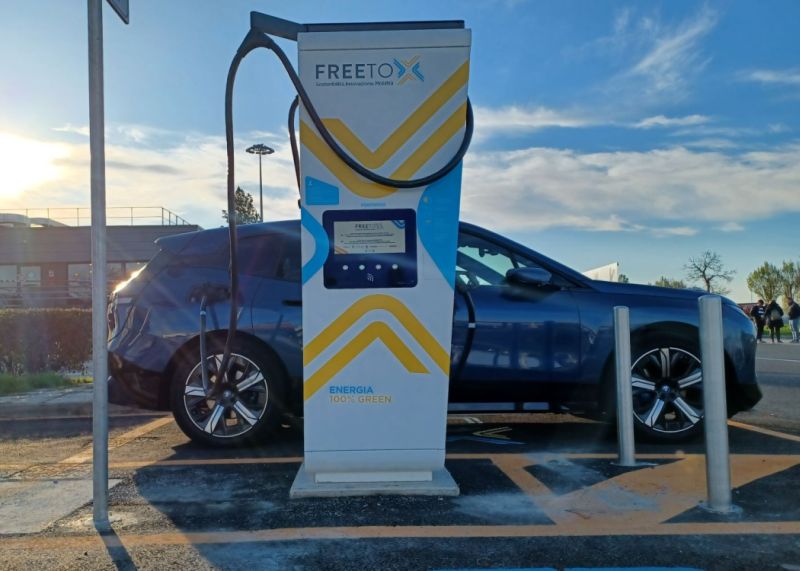 Free To X, sulla A9 nuova stazione di ricarica ad alta potenza