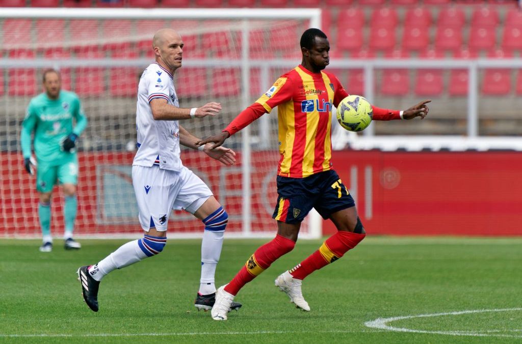 Lecce-Sampdoria 1-1, a Ceesay risponde Jesè