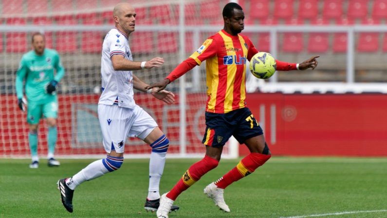 Lecce-Sampdoria 1-1, a Ceesay risponde Jesè
