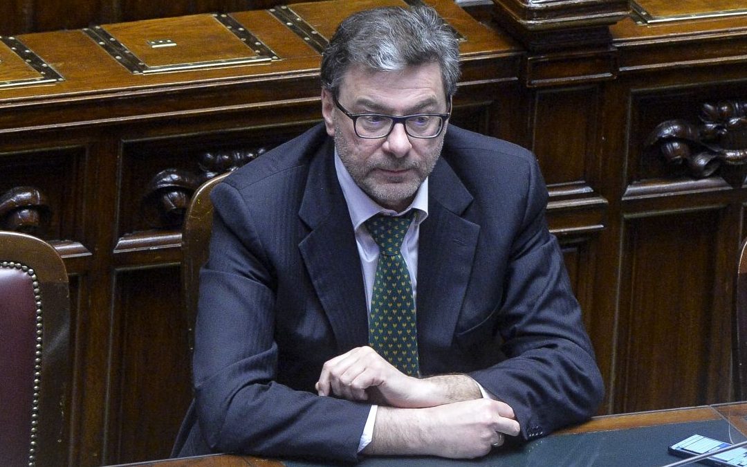 Il ministro dell’Economia Giancarlo Giorgetti