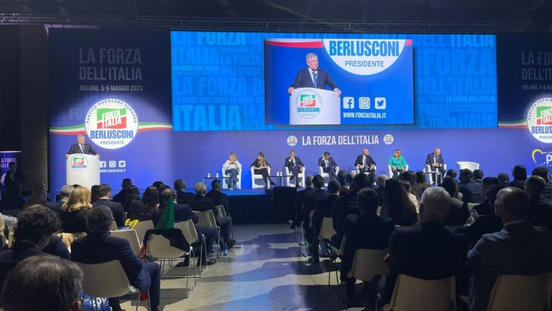 FI apre convention a Milano, Tajani “Siamo il centro della politica”