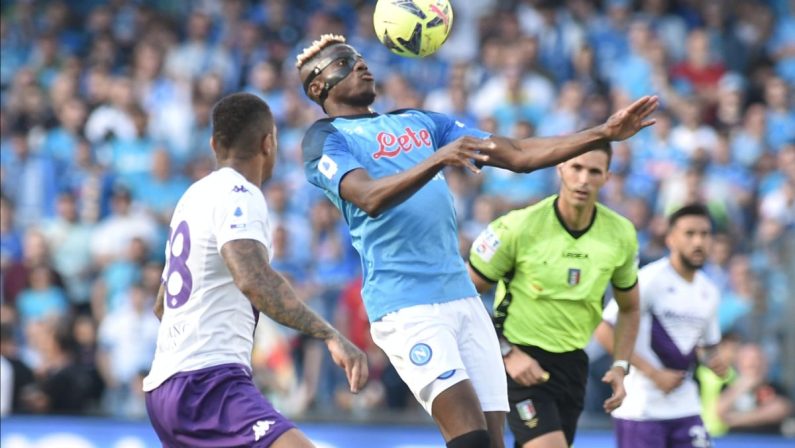 Il Napoli festeggia lo scudetto, battuta 1-0 la Fiorentina