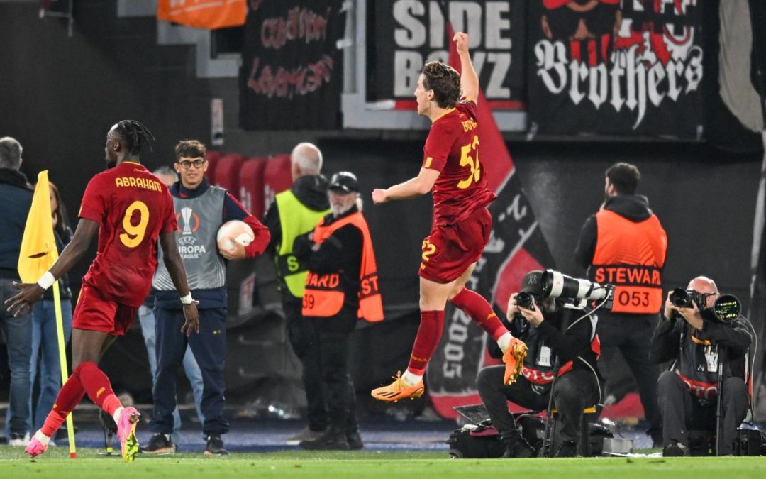 La Roma batte 1-0 il Bayer Leverkusen, la decide Bove