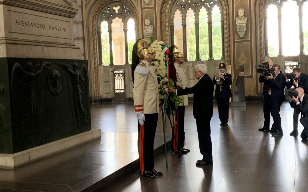 Mattarella “Manzoni esempio morale, l’Italia gli è debitrice”
