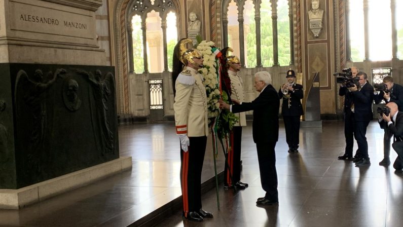 Mattarella “Manzoni esempio morale, l’Italia gli è debitrice”