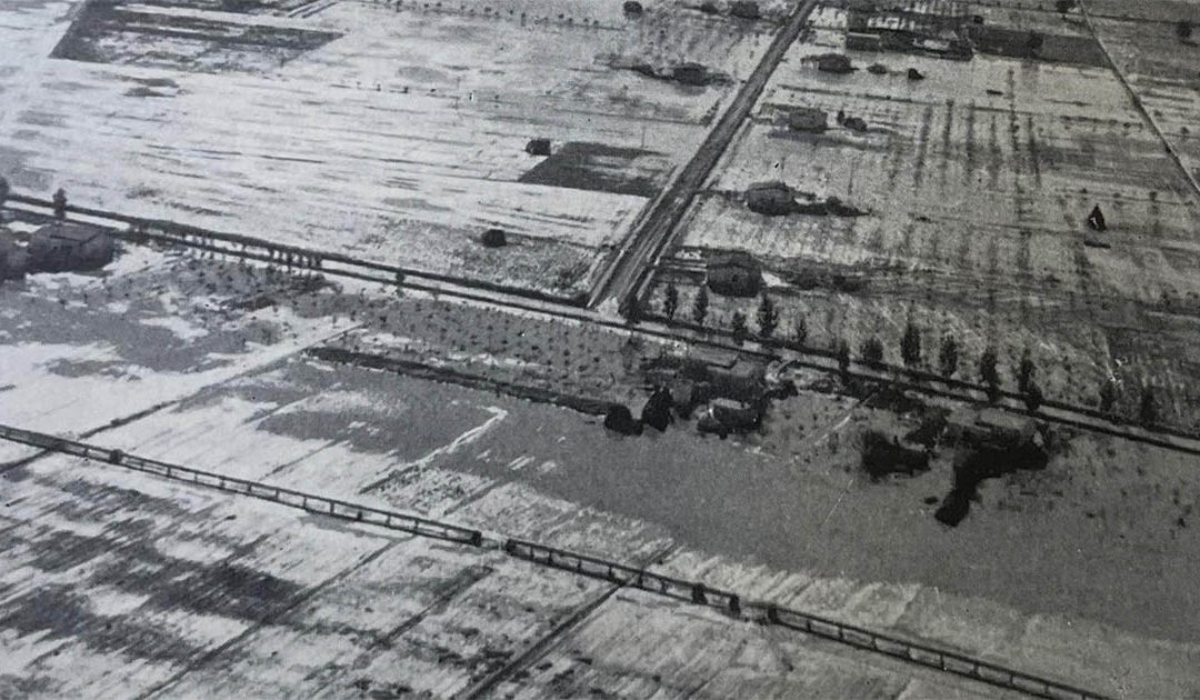 Una immagine dell'alluvione del 1959
