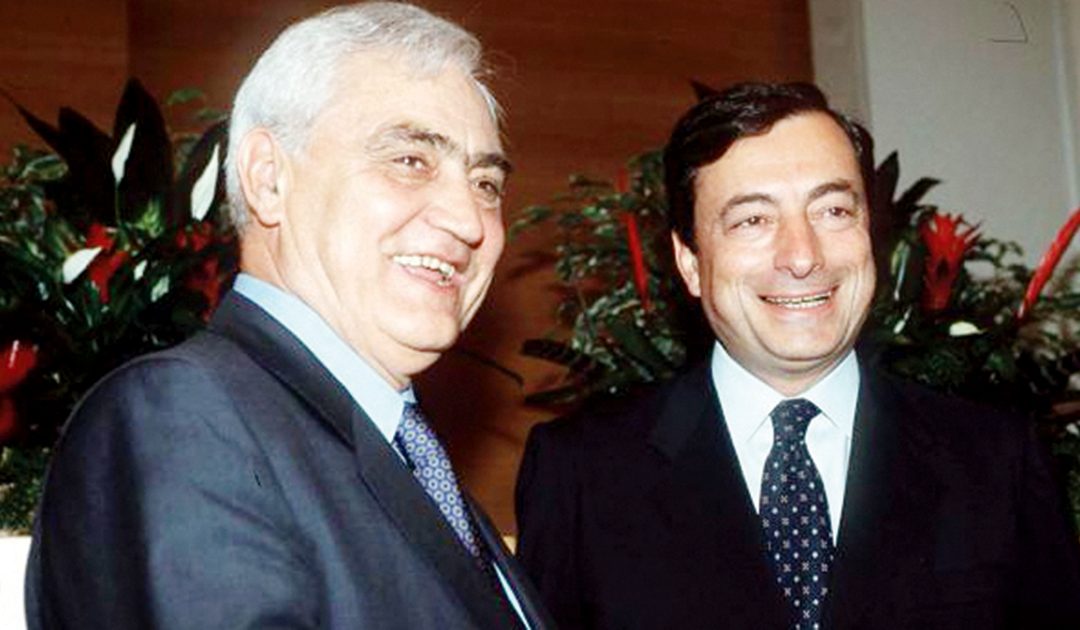 Davide Desario e Mario Draghi
