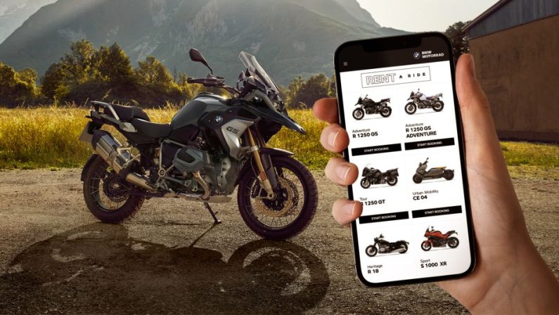 Bmw Motorrad integra la piattaforma di noleggio moto