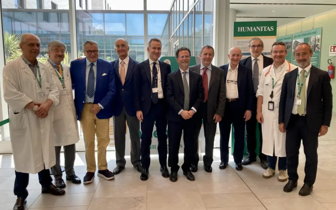 Il rettore Priolo in visita a Humanitas Istituto Clinico Catanese