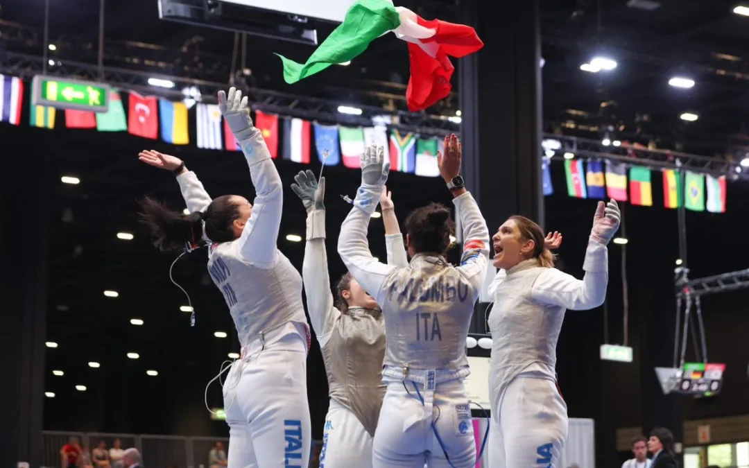 Mondiali di Scherma, Italia oro nel fioretto donne a squadre