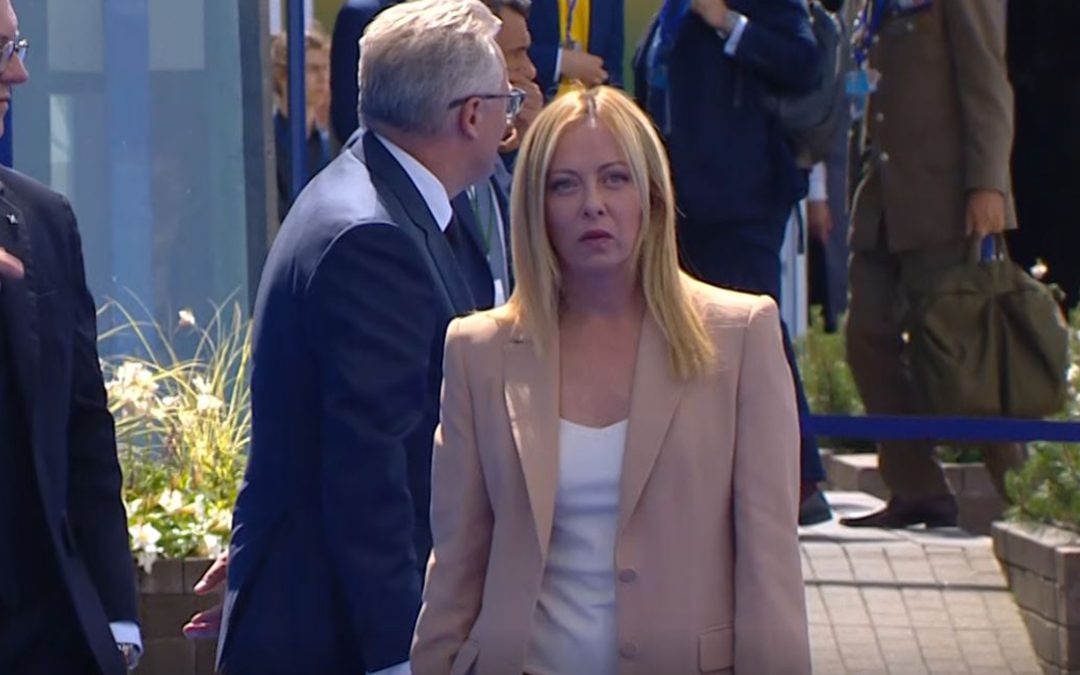 Giorgia Meloni al vertice Nato a Vilnius