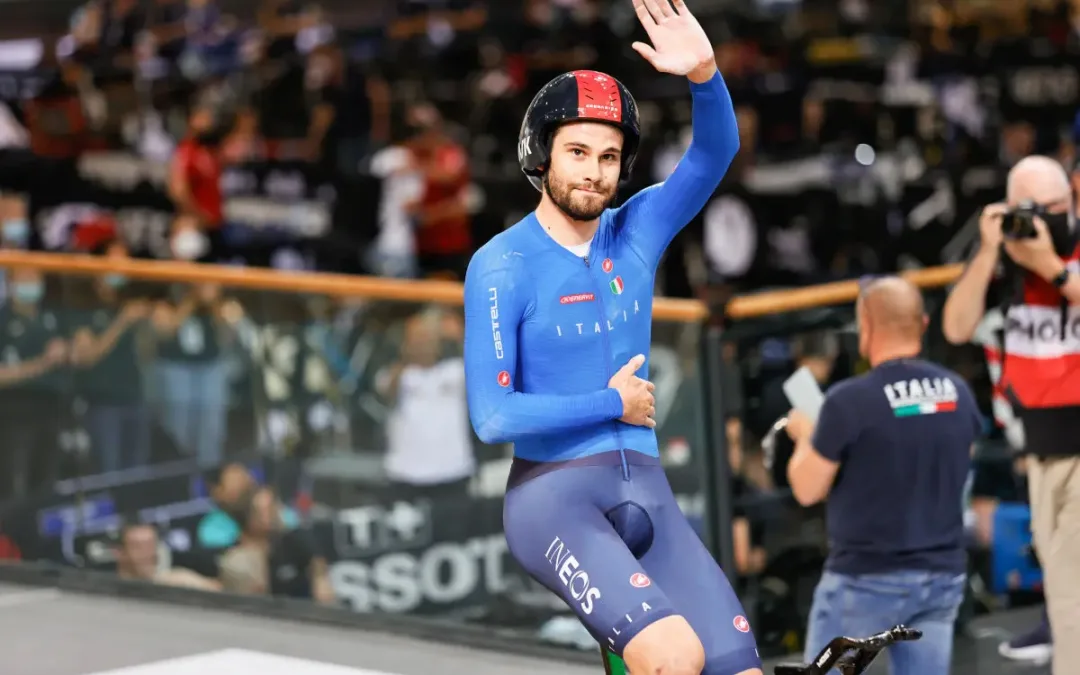Filippo Ganna d’oro ai Mondiali di ciclismo su pista