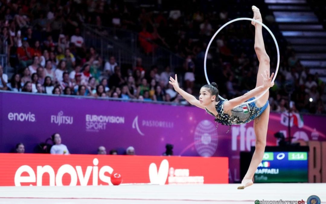 Mondiali di ritmica, doppio argento per Sofia Raffaelli