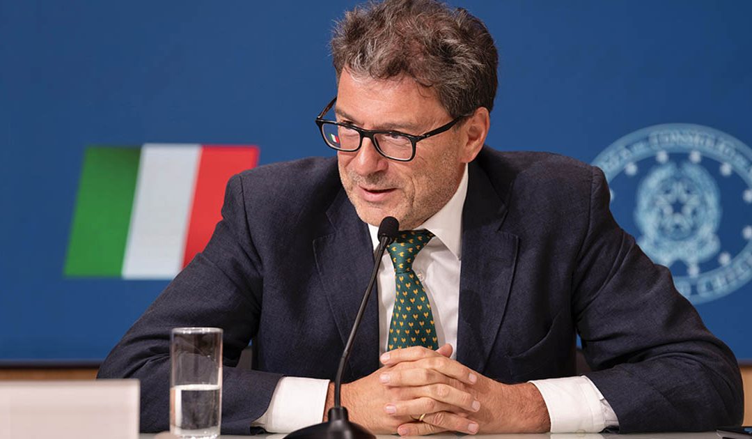 Il ministro dell’Economia, Giancarlo Giorgetti