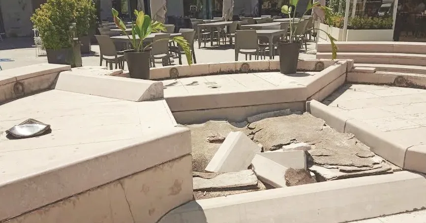 Piazza Mulino a Matera, incuria e abbandono