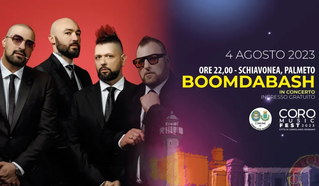 Boomdabash, Casa Surace e Edoardo Bennato a Corigliano-Rossano