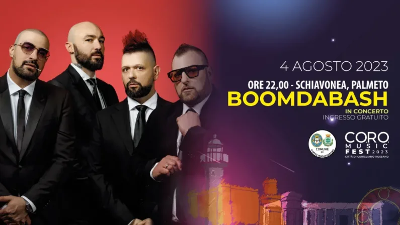 Boomdabash, Casa Surace e Edoardo Bennato a Corigliano-Rossano