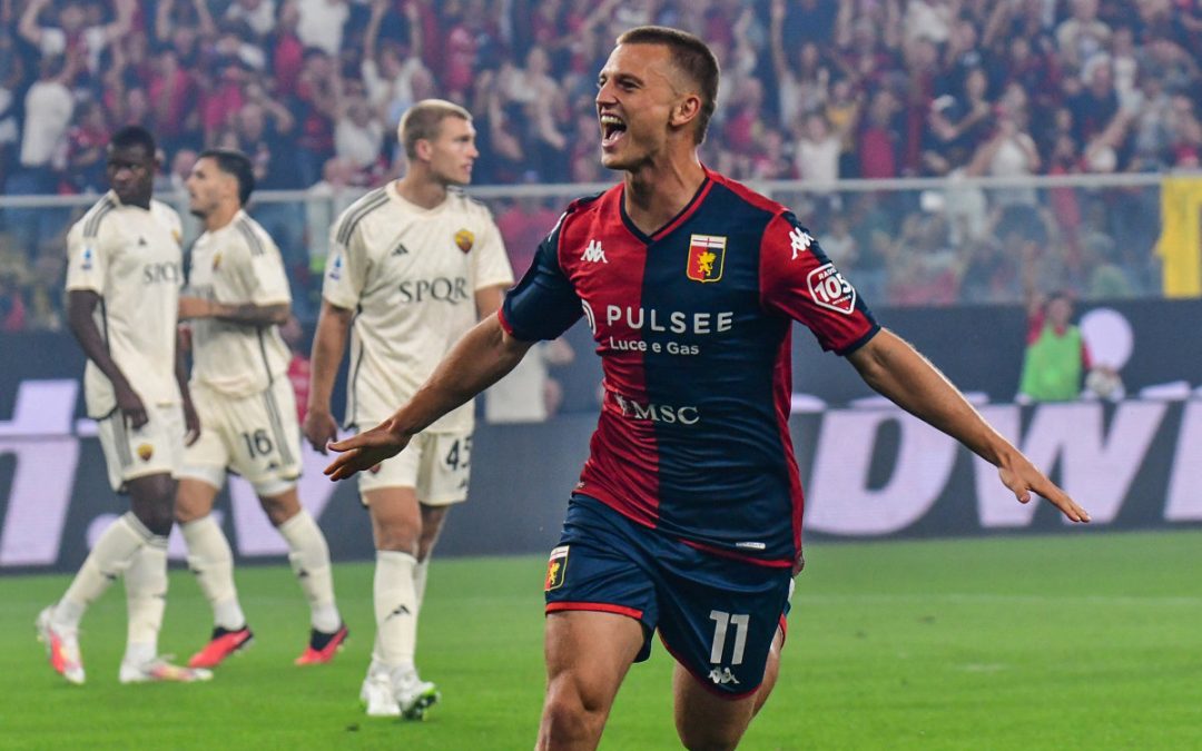 Roma travolta al Ferraris, il Genoa vince 4-1