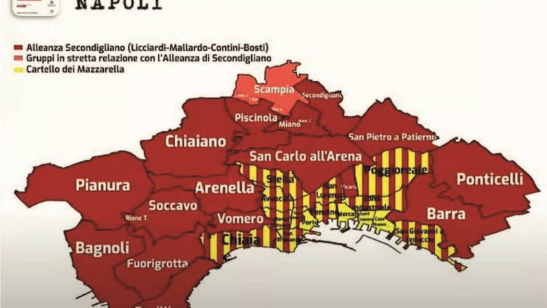Criminalità, Napoli e Caserta i territori a più alta e qualificata densità mafiosa