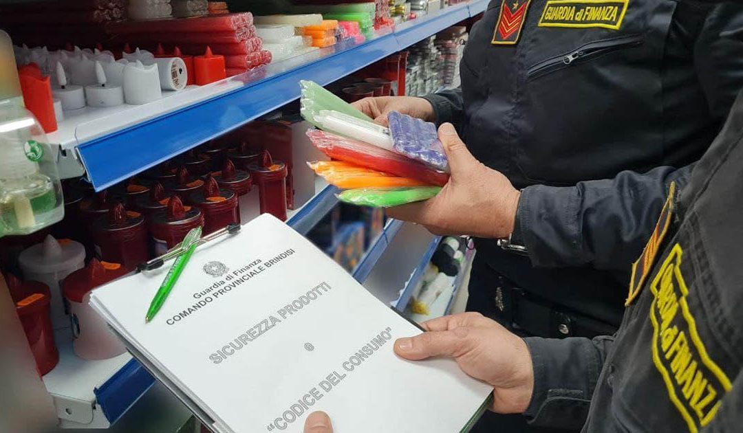 Sequestrati oltre 13mila prodotti ritenuti non sicuri nel Brindisino