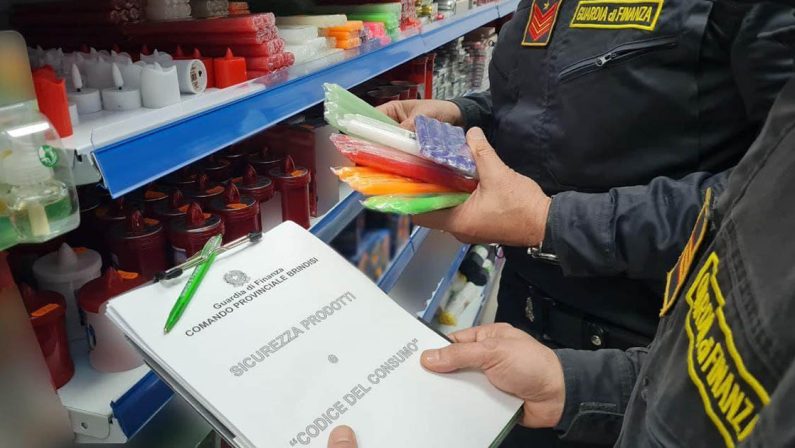 Sequestrati oltre 13mila prodotti ritenuti non sicuri nel Brindisino