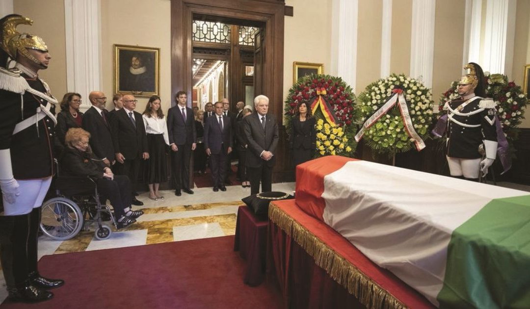 La camera ardente di Giorgio Napolitano a Montecitorio