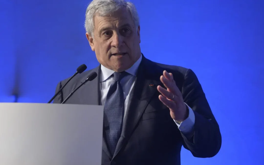 Il segretario di Forza Italia Antonio Tajani