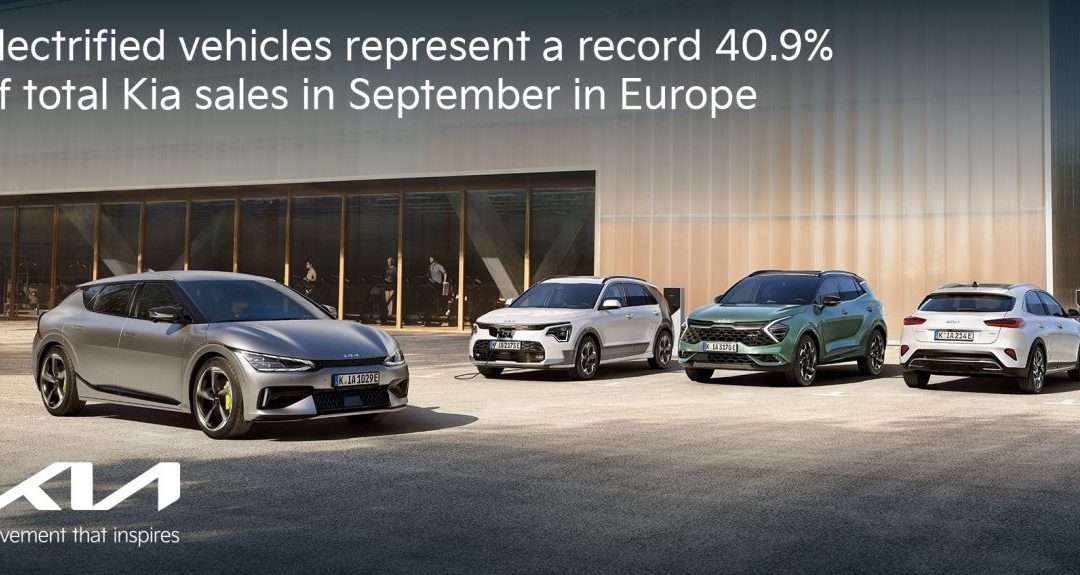 Kia, veicoli elettrificati rappresentano il 40,9% delle vendite totali