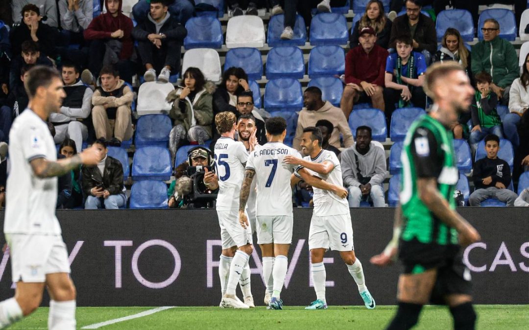 La Lazio continua a risalire, 2-0 al Sassuolo