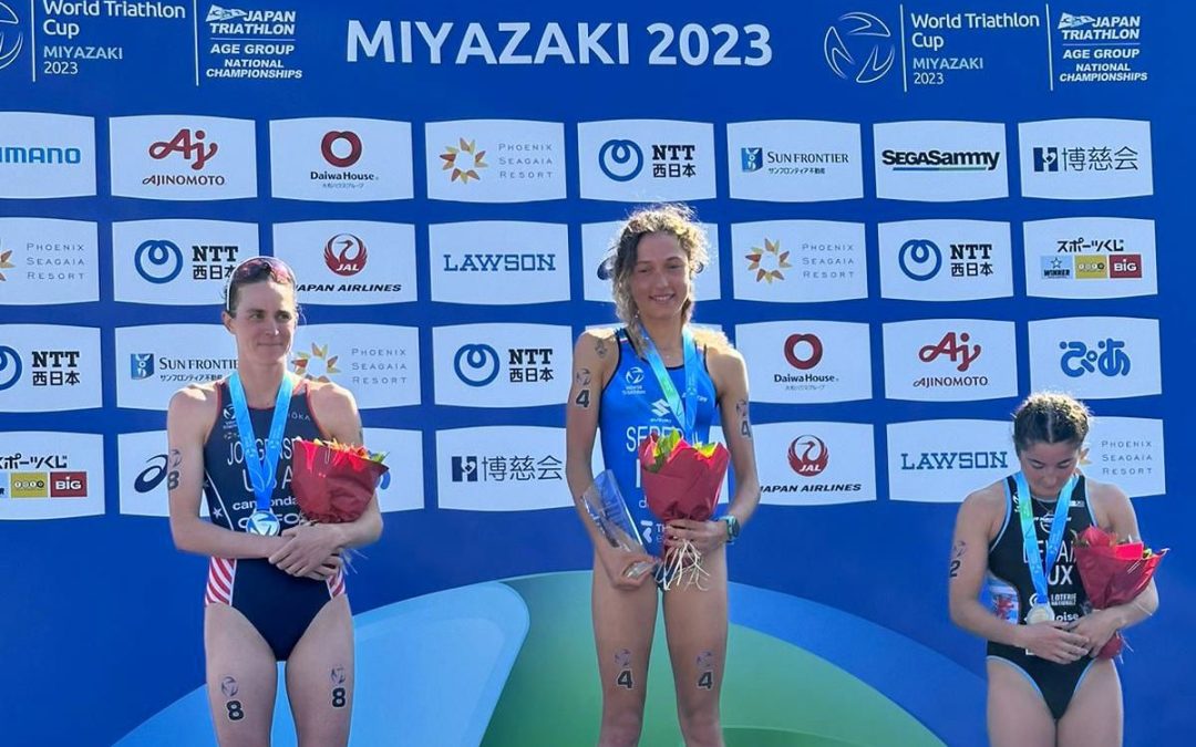 Oro Seregni nella World Cup di triathlon a Miyazaki