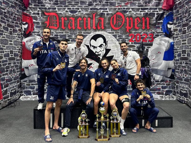 L’Italia del taekwondo primeggia al “Dracula Open”