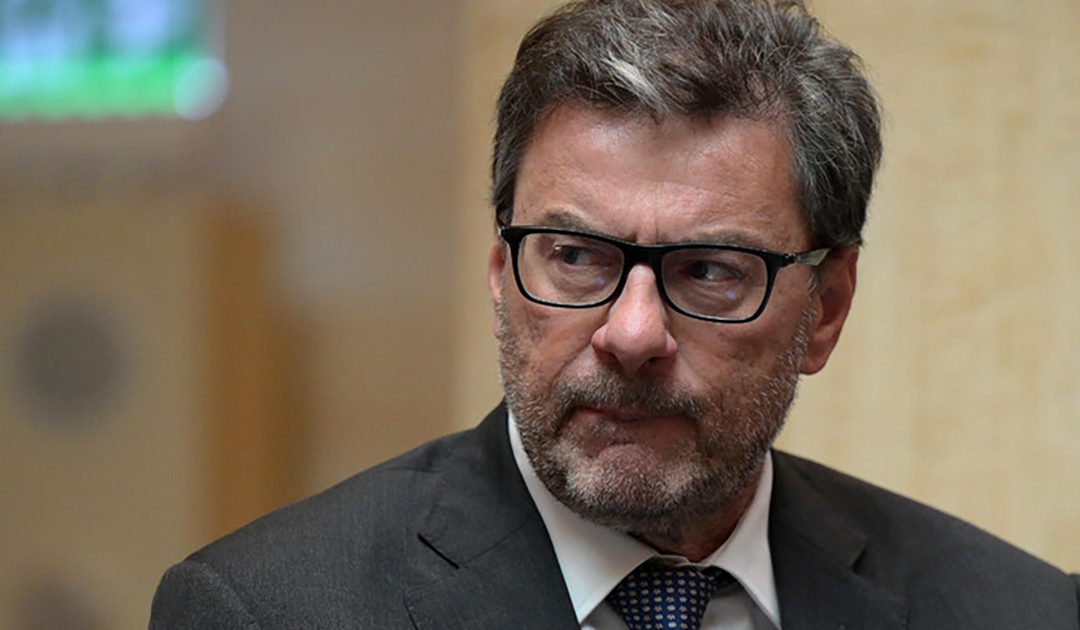 Il ministro per l'Economia Giancarlo Giorgetti