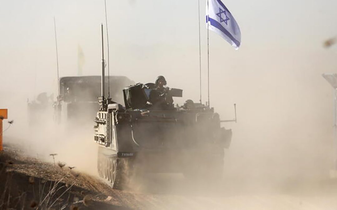 Un carroarmato di Israele in guerra