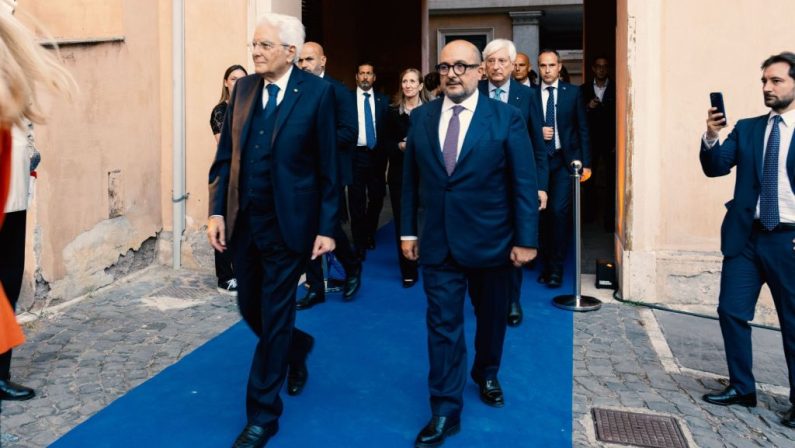 Inaugurato cantiere a Palazzo San Felice, Mattarella ringrazia Sangiuliano