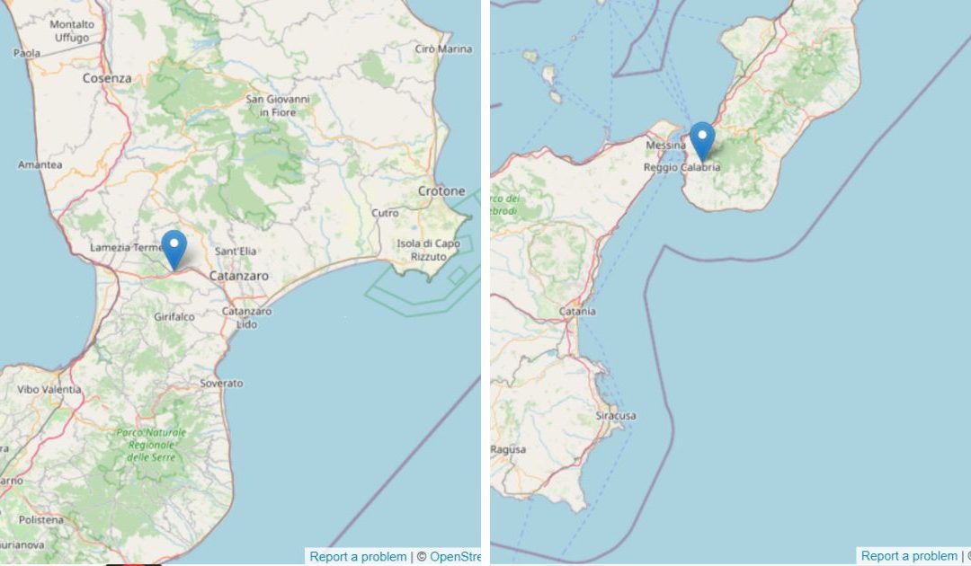 Terremoto, due scosse in Calabria: 3.2 ad Amato e 3.1 a Cardeto