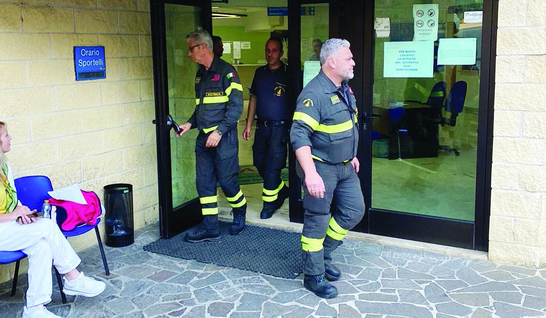 I Vigili del fuoco al Distretto sanitario