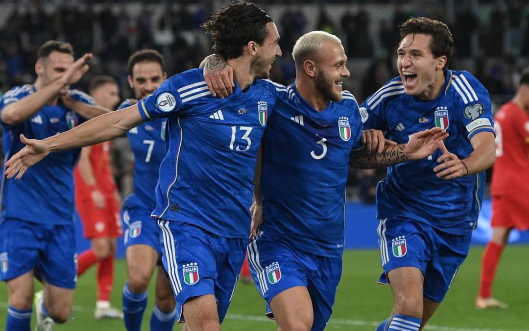 L’Italia batte la Macedonia 5-2, in Ucraina basta un pari