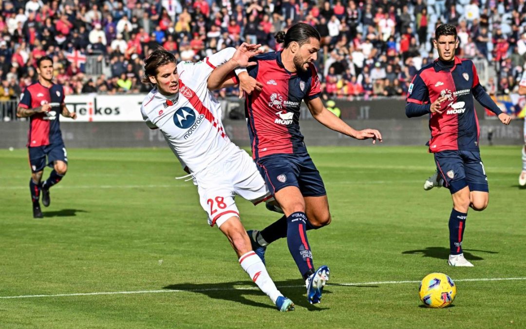 Maric risponde a Dossena, Cagliari-Monza in parità