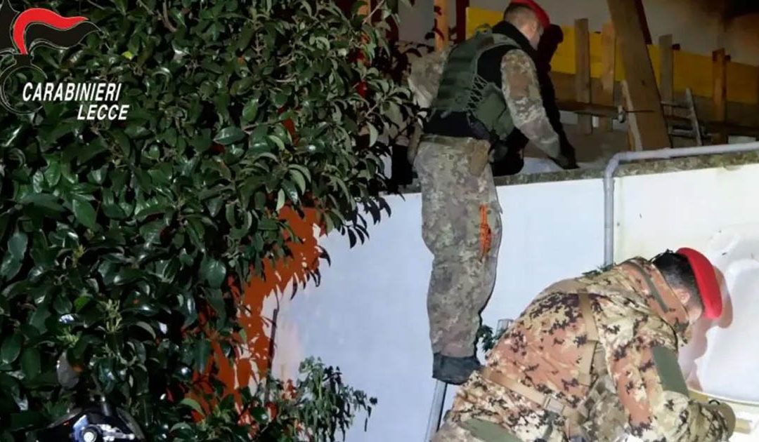 I carabinieri in azione nel Leccese