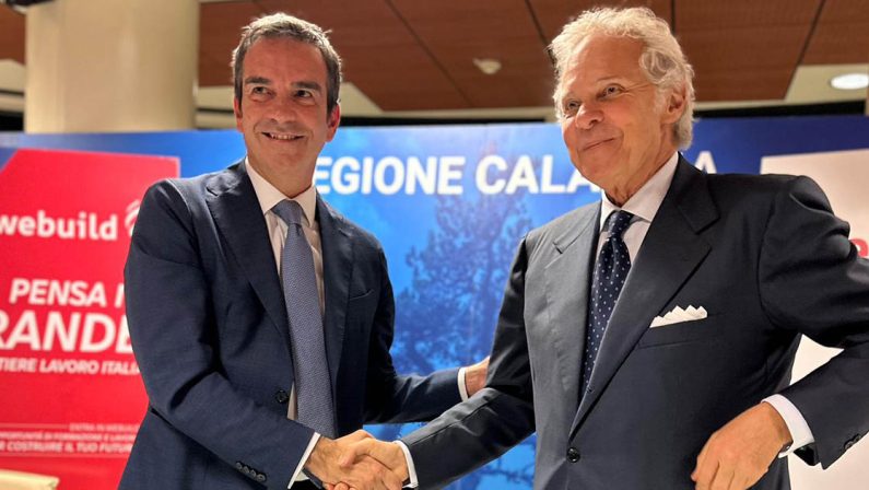 Accordo Regione Calabria-Webuild: nasce "Cantiere lavoro Italia"