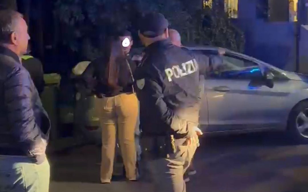 La polizia sul luogo dell'omicidio